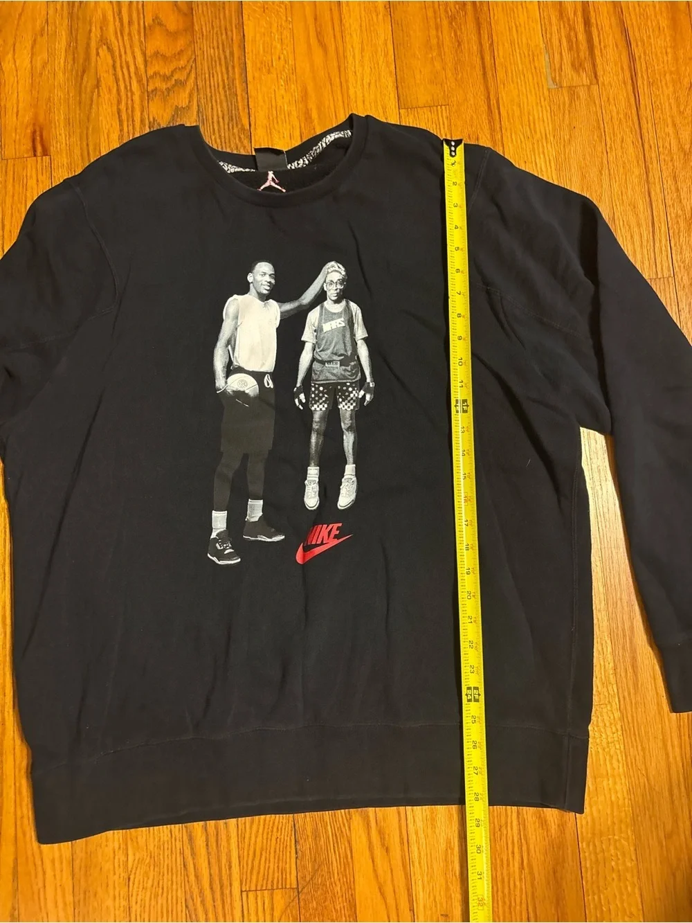 Jordan Earth/Mars Men’s Black Crewneck Sweatshirt with Red Graphic